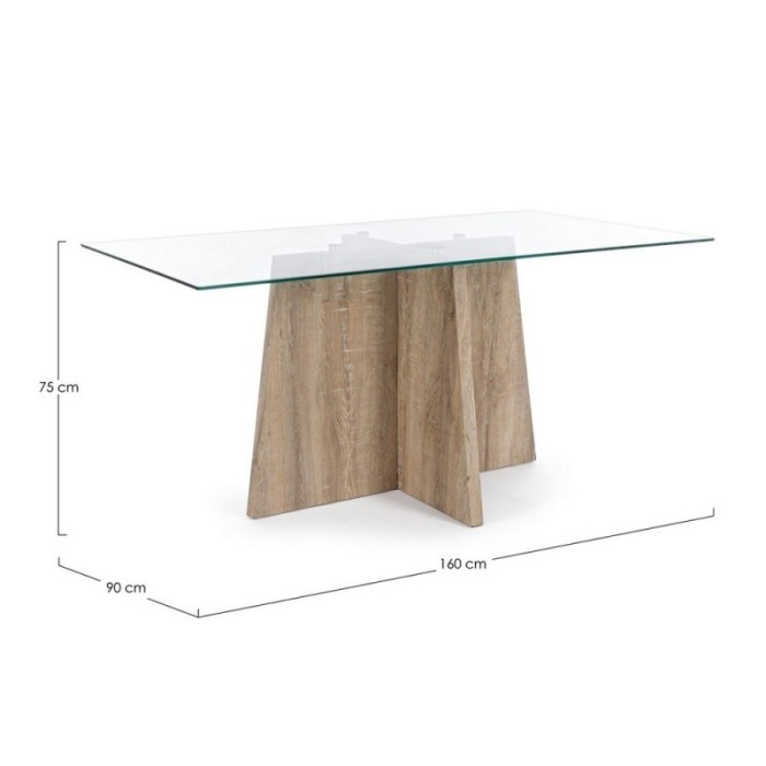 TAVOLO DOUBLE 160X90X75